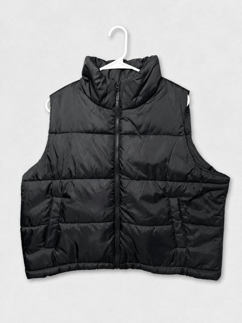 Black Zella Lightweight Women's Puffer Vest/Activewear/Layering XL